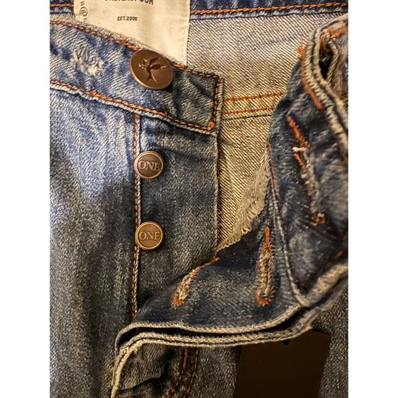 BNWT $148 One Teaspoon Messed Up Saints Jean in Johnny Blue / Size 26 - Picture 7 of 10